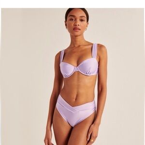 NWOT Abercrombie Lilac Purple Bikini
